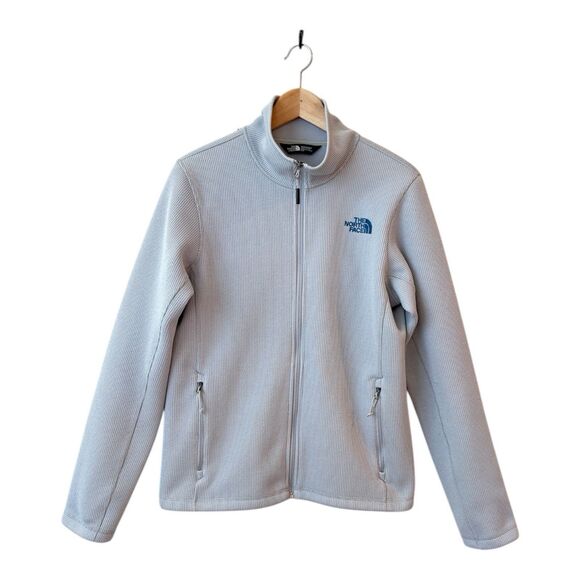 The North Face Sweater Jacket Mens Size Small Gray Fleece Full Zip Outdoor Knit - Picture 1 of 12